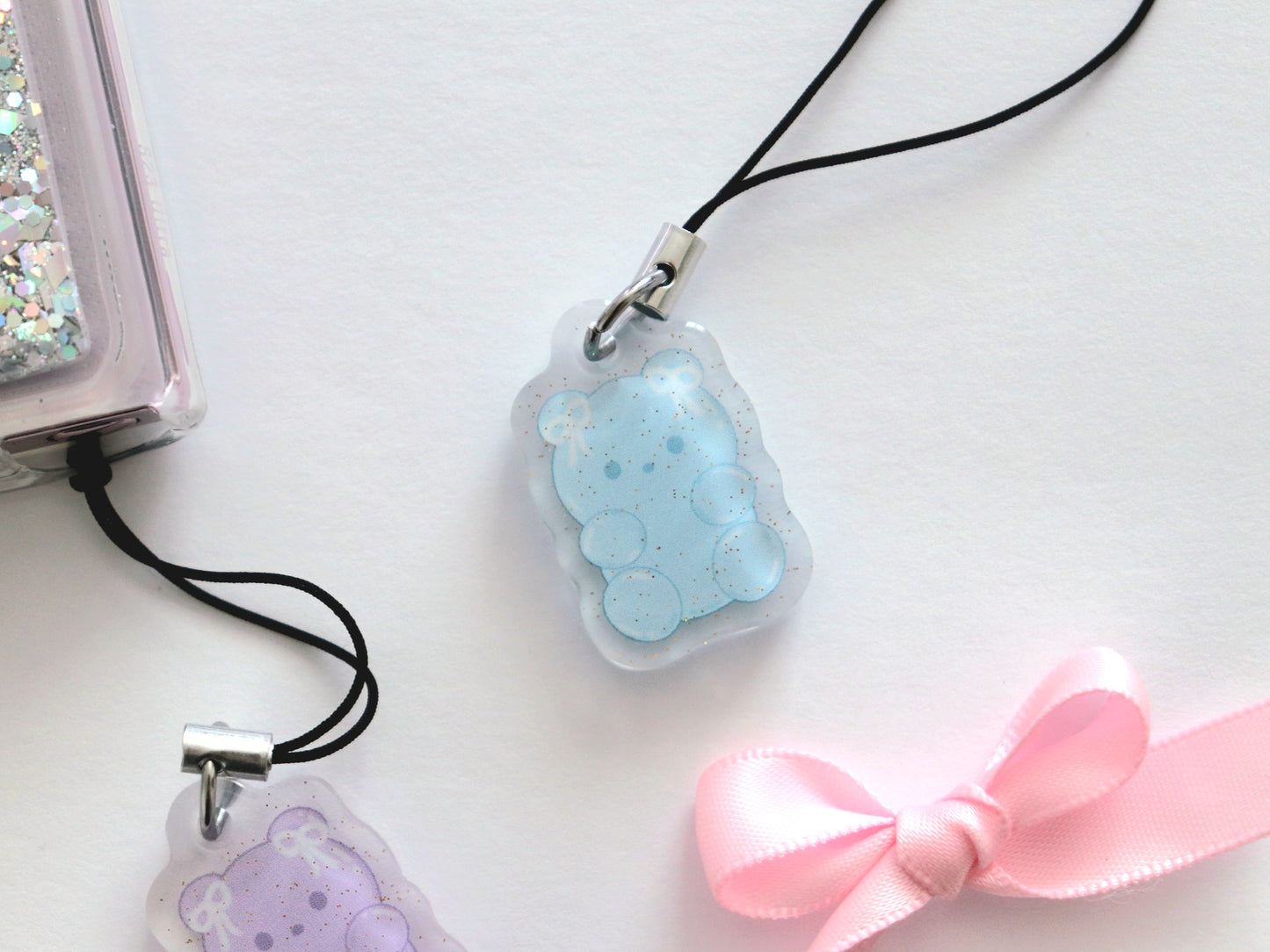 Mini Gummy Bear Jellies charm keychain