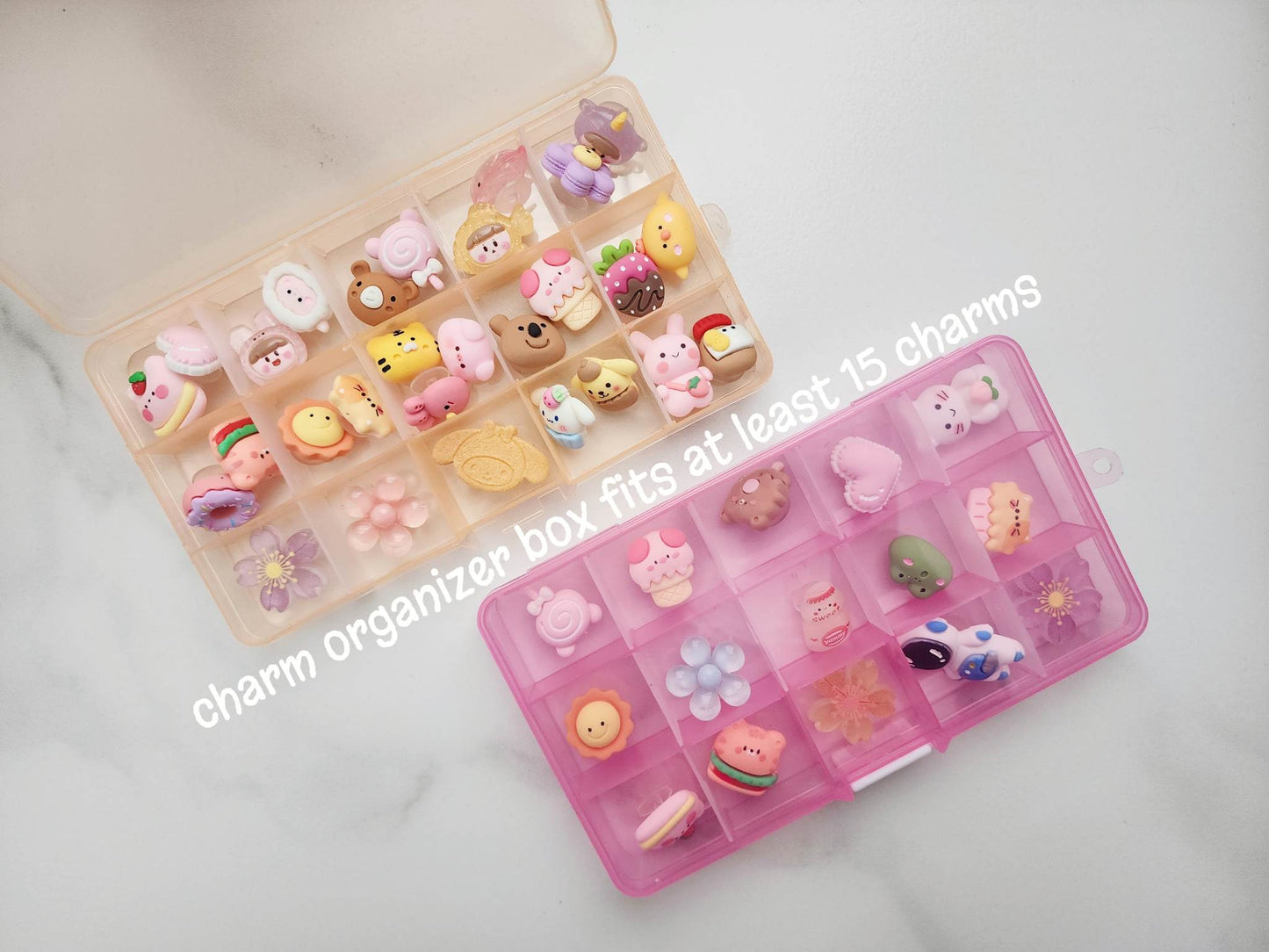 Shoe Charm Organizer Box