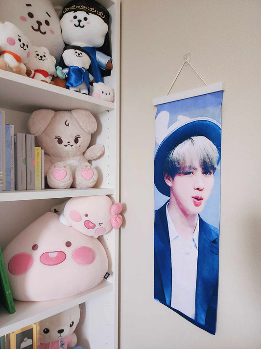 Kpop Fabric Slogan Banner Holder Display