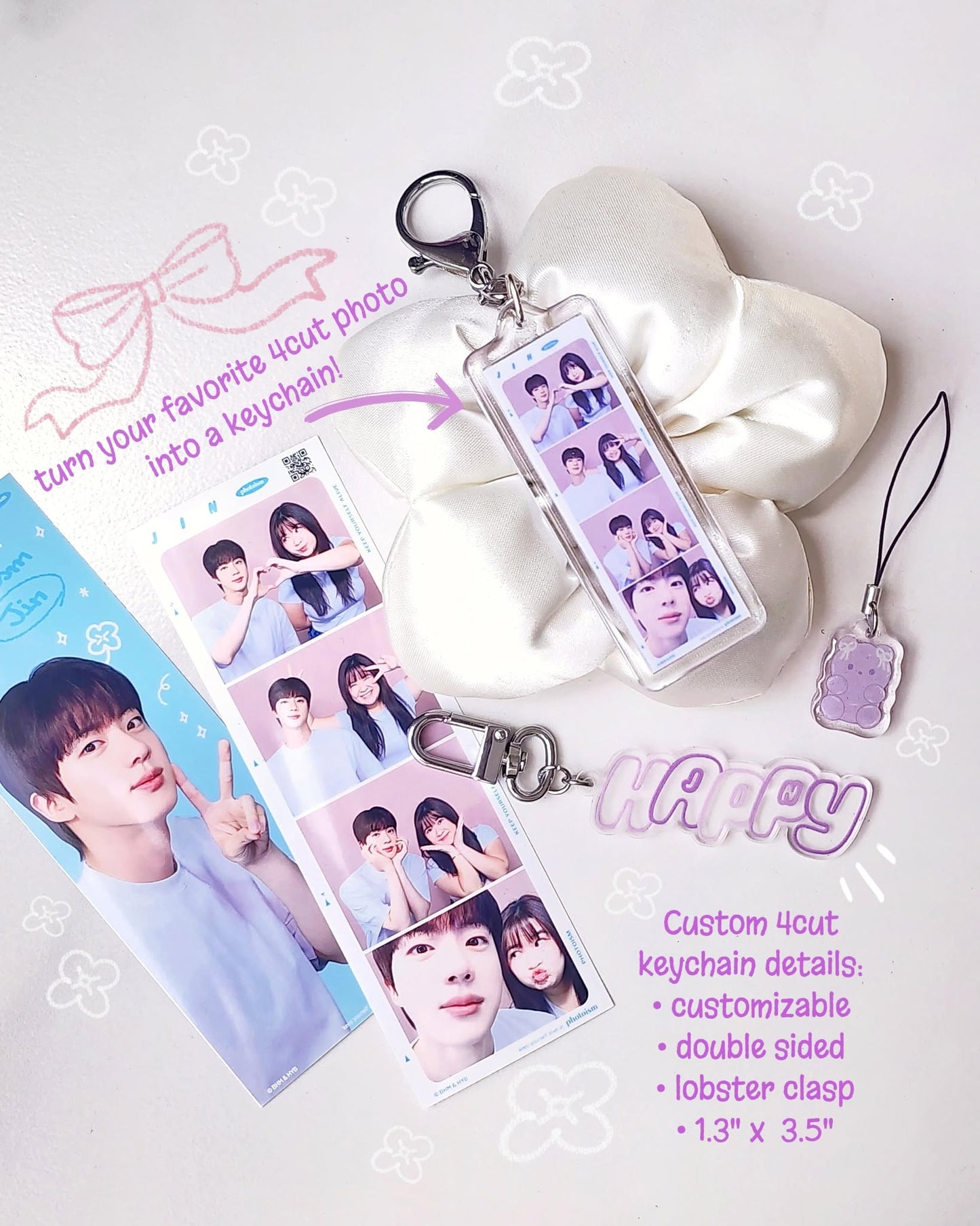 Custom Life4cut Photoism Mini Keychain