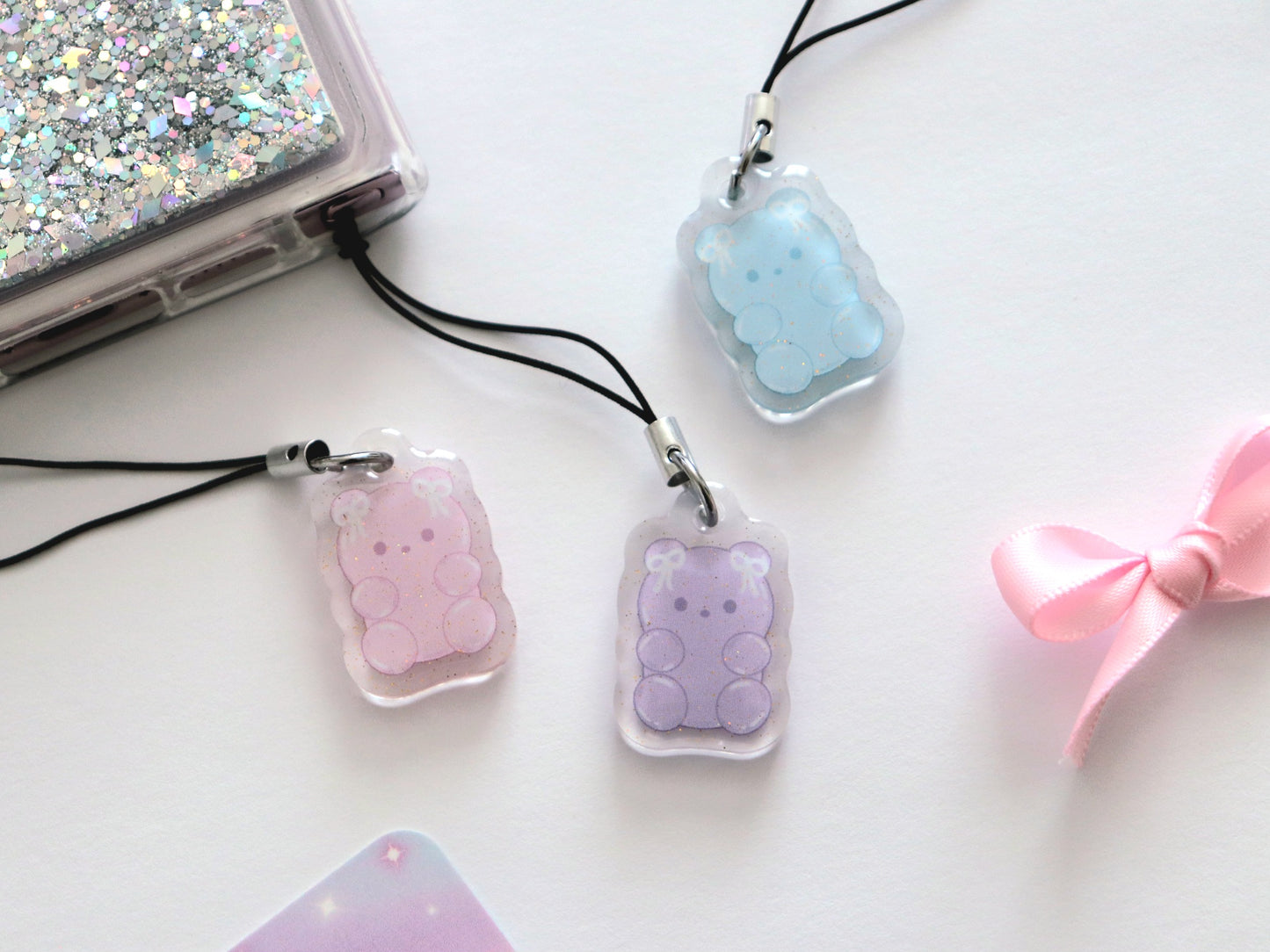 Mini Gummy Bear Jellies charm keychain