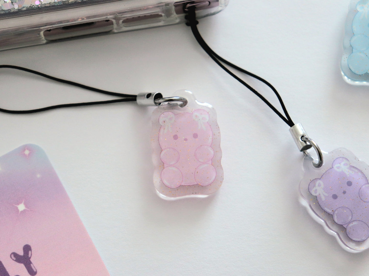 Mini Gummy Bear Jellies charm keychain