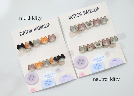 Button Hairclips